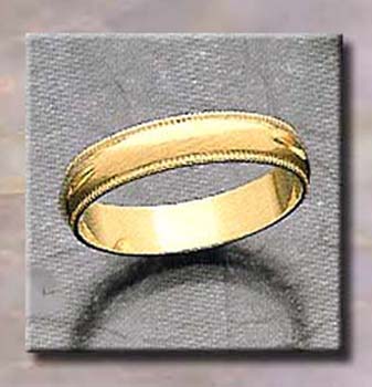 WeddingBandsMillgrainLight